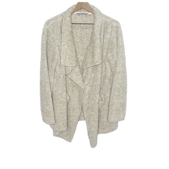 Soft Surroundings Other - HUGS by SOFT SURROUNDINGS Women's M Fleece Housecoat Robe Tan Button Cozy Sherpa